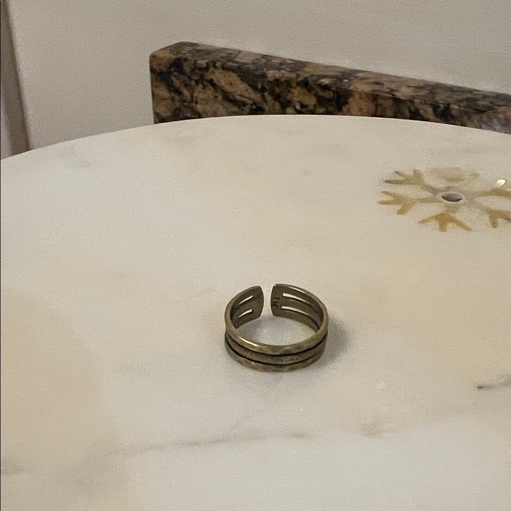 Gold-Tone Adjustable Ring